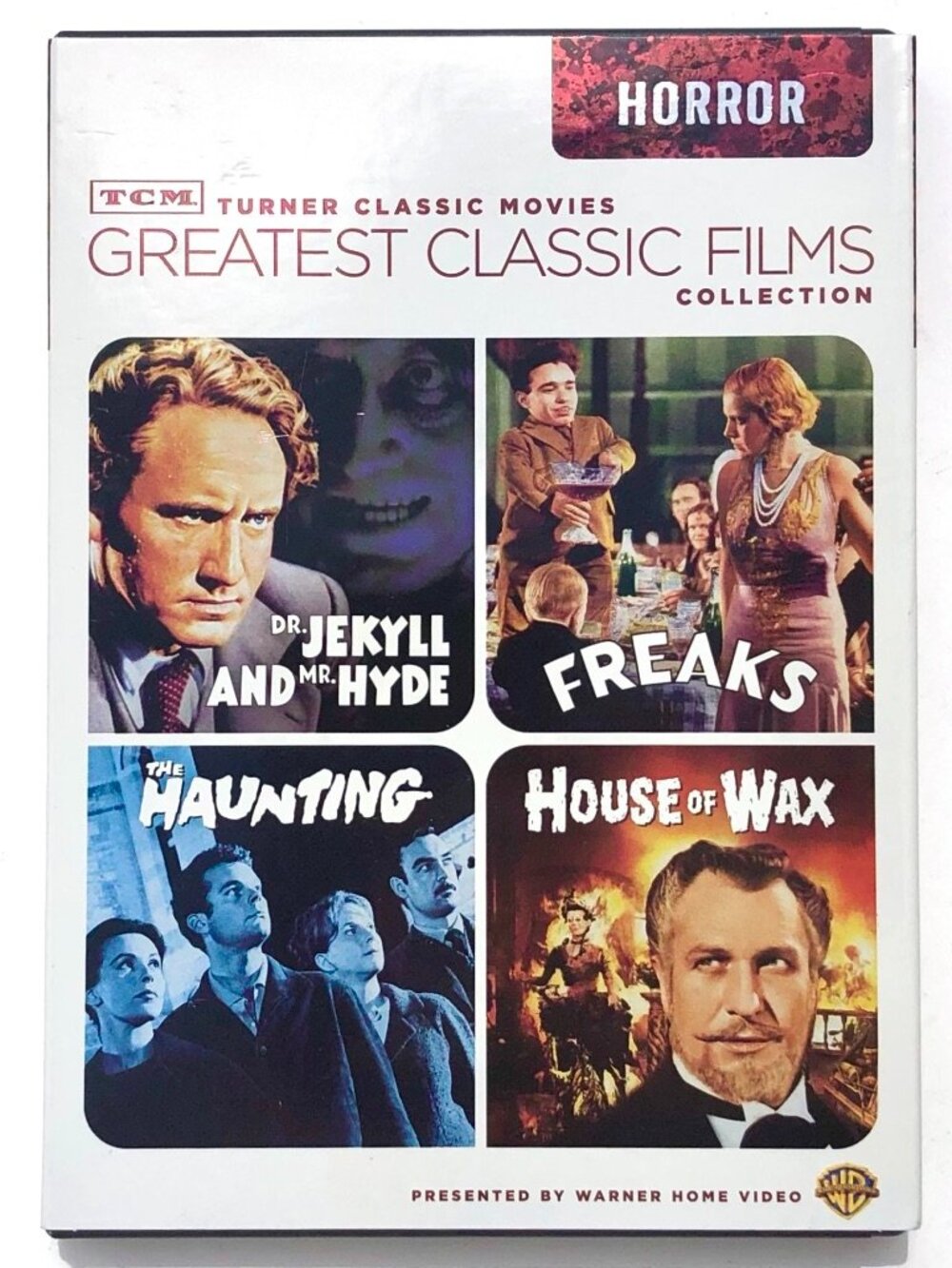 TCM Greatest Classic Films Horror DVD 2 Disc House of Wax Freaks Haunting Jekyll